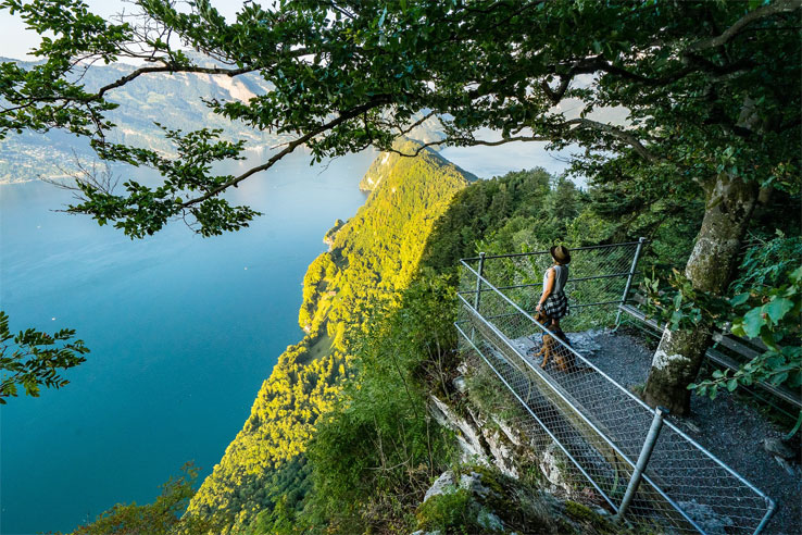 Felsenweg overlooking Lake Lucerne